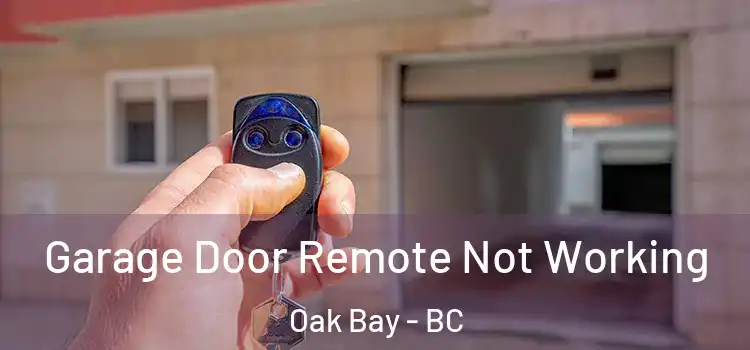  Garage Door Remote Not Working Oak Bay - BC