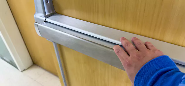 Installing a Push Bar on a Door Oak Bay